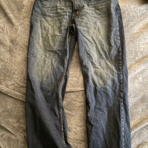 George Men's Dark Blue Straight Jeans BootCut 40x32